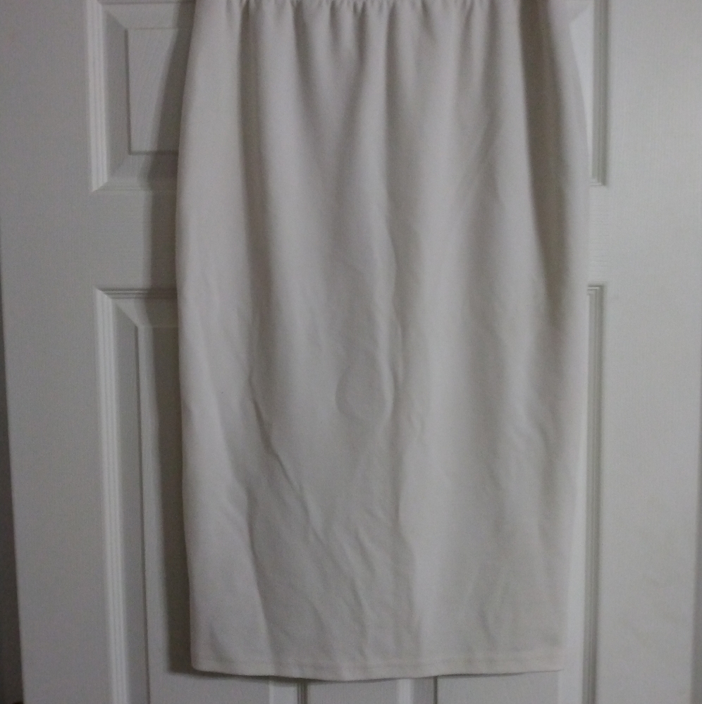 Tweed ivory skirt sz XL